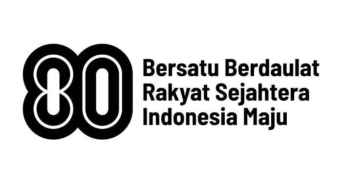 DOWNLOAD LOGO - Dengan logo versi hitam putih, poster atau banner yang akan dibuat bakal lebih terlihat lebih sesuai dengan tema perayaan Hari Kemerdekaan tahun ini.
