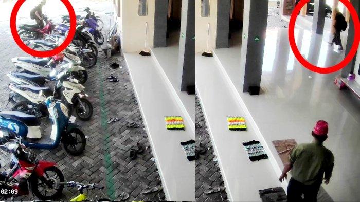 CCTV Masjid Baitul Aziz di Perumahan Griya Utama, Jalan Halim Perdana Kusuma, Kota Bangkalan merekam aksi seorang pria membawa kabur motor Supra butut pada 19 Maret 2024. Pelaku sempat ikut Shalat Ashar berjamaah namun hanya satu rakaat