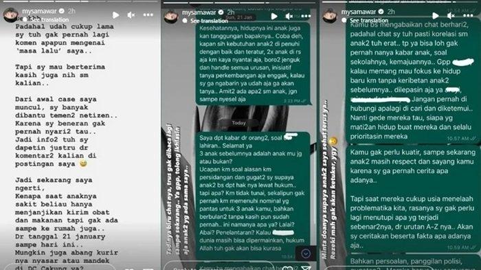 Melalui unggahan InstaStory miliknya pada Selasa (30/1), Mawar AFI kembali angkat bicara soal eks suaminya, Steno Ricardo, yang dikabarkan telah punya anak lagi.