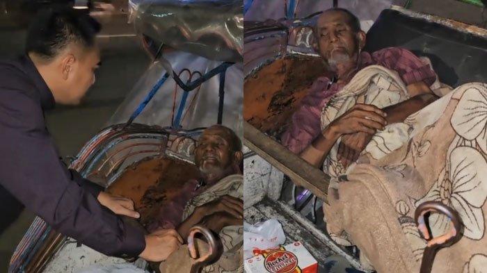Mbah Surani terpaksa tidur di becak karena tak tahan diomeli menantu