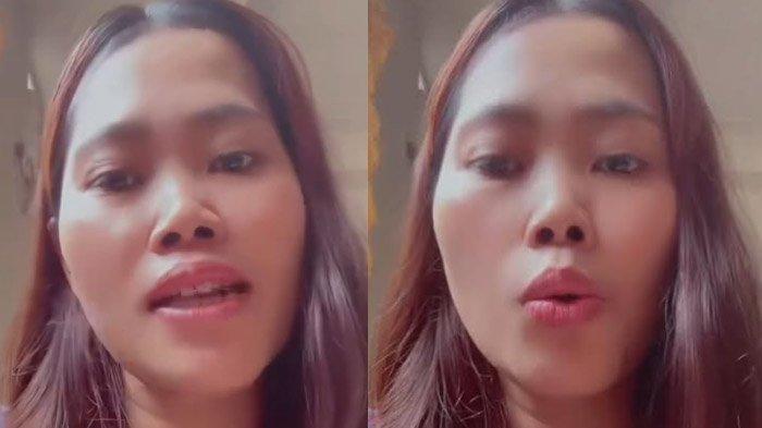 PUSAT PERHATIAN - Sosok Mbak Suci, pekerja migran asal Desa Suwaluh, Kecamatan Pakel, Kabupaten Tulungagung, Jawa Timur, yang sedang menjadi pusat perhatian warganet karena ceplas-ceplos mengkritik para pejabat. Awalnya Suci menyerang Camat Pakel, kemudian berkembang ke pejabat lain, termasuk Bupati Tulungagung, Gatut Sunu Wibowo, Jumat (4/7/2025).