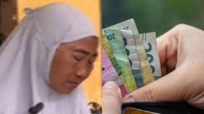 IBU DIANAYA ANAK - Meilanie (46) menangis usai babak belur dianiaya anaknya sendiri. Ungkap penganiayaan gegara ia tak bisa memberi uang Rp30 ribu.