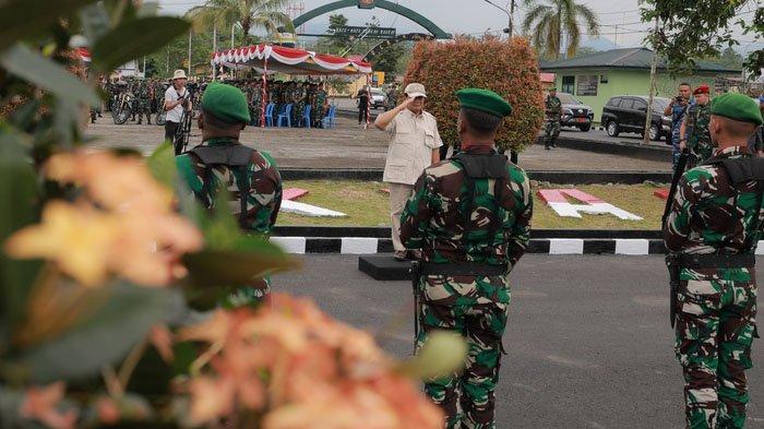 Menteri Pertahanan (Menhan), Prabowo Subianto meresmikan Rumah Sakit Tk IV Timika Papua, Timika Papua, Jumat (10/11/2023).