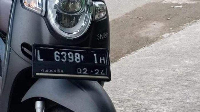 Motor Honda Scoopy Stylist warna brown bernopol L-6398-IH milik korban