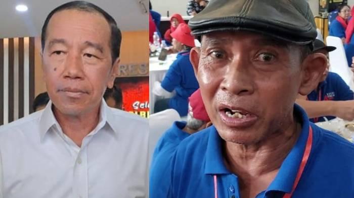 REUNI KEHUTANAN UGM - (Kiri) Potret Presiden ke-7 Joko Widodo (Jokowi). (Kanan) Mulyono teman seangkatan Joko Widodo saat kuliah di Fakultas Kehutanan UGM.