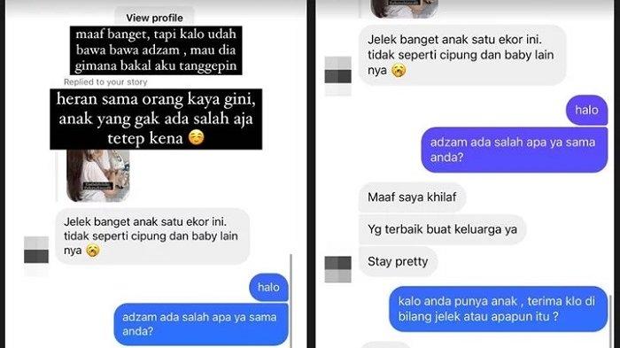 Nadya Holscher tak tinggal diam setelah ada netizen yang mengomentari jahat video adzam sang keponakan yang dibagikannya.