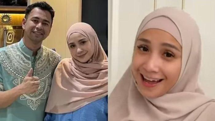 Potret Nagita Slavina berhijab jadi sorotan. Raffi Ahmad puji kecantikan istrinya.