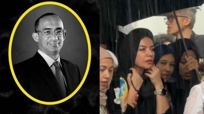 SUAMI NAJWA SHIHAB - Najwa Shihab selepas ikut menyalatkan jenazah suaminya, Ibrahim Assegaf di Masjid Al Barkah, Cilandak Timur, Jakarta Selatan, pada Rabu (21/5/2025). Terungkap alasan Najwa Shihab tak ikut mengantar jenazah sang suami, Ibrahim Sjarief Assegaf ke pemakaman.
