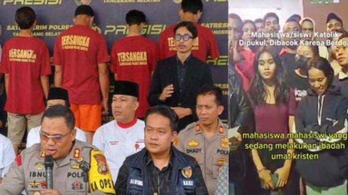 Nasib 4 tersangka yang keroyok mahasiswa sedang beribadah kini kena ancaman pasal berlapis.