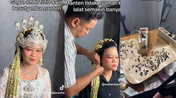 Nasib pengantin dirubung lalat saat dirias.