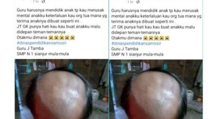 Nasib guru di Samosir setelah 8 siswa dibotaki orang tua muntab dan minta dihukum tegas