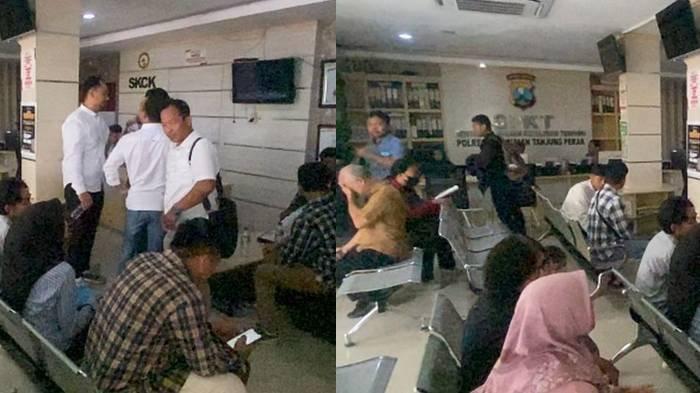 NASIB MANTAN KARYAWAN - Korban penahanan ijazah saat melapor ke polisi, Kamis (17/4/2025). Terungkap nasib mantan karyawan Jan Hwa Diana.