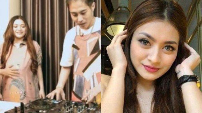 DASTER HAMIL - (foto kiri) tangkapan layar konten daster hamil yang dibuat Nathalie Holscher dan DJ Panda. (foto kanan) Nathalie Holscher sempat membantah, kini diduga dalang konten tersebut.