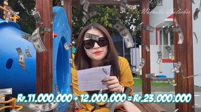 Nathalie Holscher rela merogoh kocek dalam hanya untuk biaya sekolah Adzam yang bahkan belum genap berusia 2 tahun.
