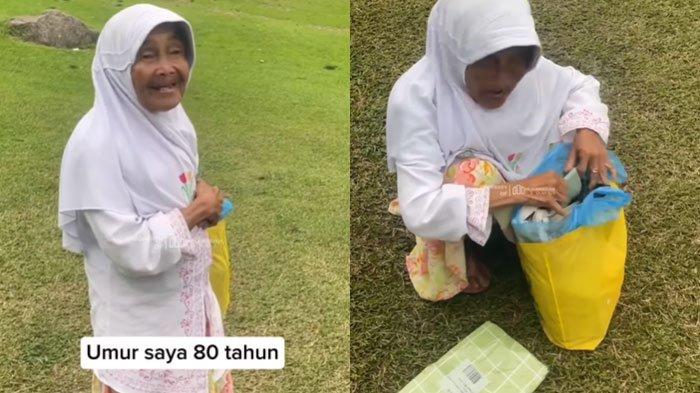 FASIH BAHASA ARAB - Tangkapan layar unggahan akun Instagram @musawarahpeduli, 26 Februari 2025. Nenek Suryati yang jualan alas duduk di Kebun Raya Cibodas fasih berbahasa Arab.