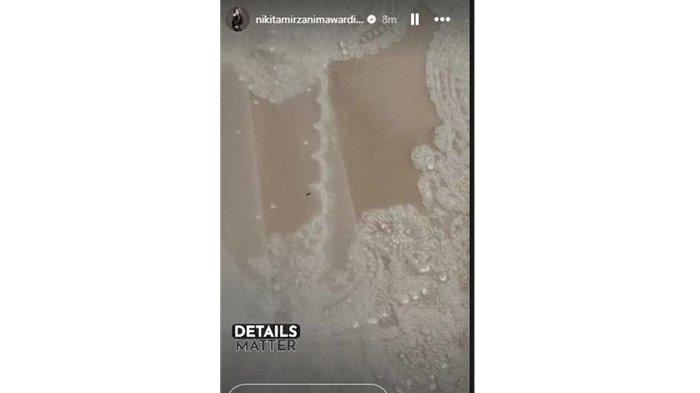 Nikita Mirzani pamer foto diduga kebaya pernikahan.