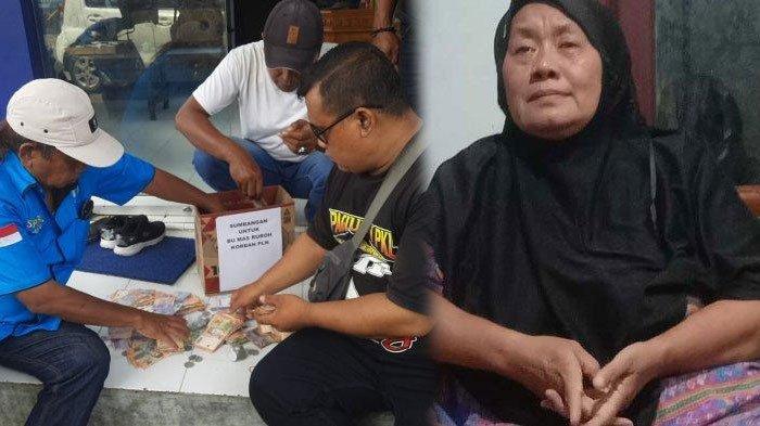 UANG DONASI DITOLAK - Ketua Spekal Jombang, Joko Fattah Rochim, saat mendatangi kantor PLN ULP Jombang untuk memberikan hasil donasi untuk membantu Masruroh, Senin (28/4/2025). Masruroh, penjual gorengan asal Dusun Blimbing, Desa Kwaron, Kecamatan Diwek, Kabupaten Jombang, Jawa Timur, saat ditemui di rumahnya, Jumat (25/4/2025) malam.