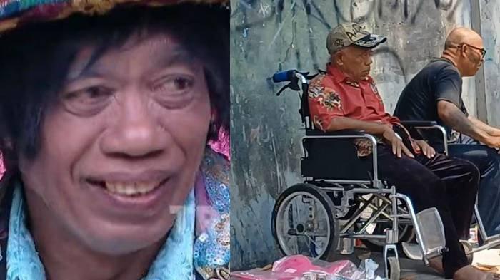 Pak Tarno berdagang di depan SDN Semper Barat 01, Cilincing, Jakarta Utara.
