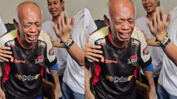 Pak Tarno terharu bisa berjalan lagi setelah sekian lama