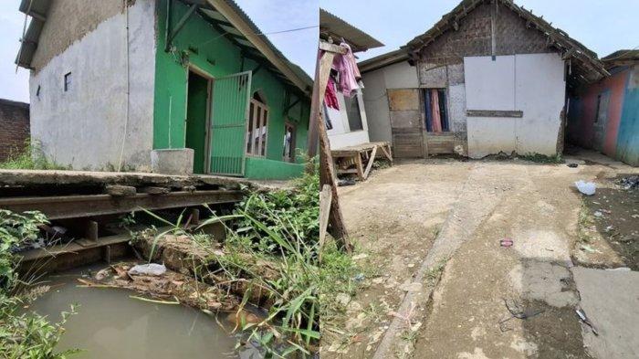 KEBIJAKAN DEDI MULYADI - Banyak warga di Desa Ciluncat, Kecamatan Cangkuang dan Desa Soreang, Kabupaten Bandung, Jawa Barat membangun rumah di atas rel kereta api Bandung-Ciwidey, Sabtu (19/4/2025). Kini mereka resah karena Gubernur Jawa Barat Dedi Mulyadi berencana menghidupkan kembali jalur kereta api yang sudah lama tidak beroperasi tersebut.