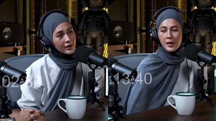 PEMBELAAN - Model Paula Verhoeven saat menjadi bintang tamu di podcast Deddy Corbuzier, Selasa (22/4/2025). Paula bongkar isi obrolannya dengan pria lain di kamar. Namun hal tersebut justru membuatnya dituding Baim Wong sebagai istri durhaka.