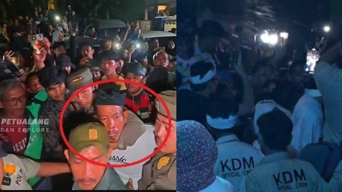 PELAKU PENYIRAMAN DEDI MULYADI - Pelaku penyiraman terhadap Dedi Mulyadi di Bekasi bawa jimat.