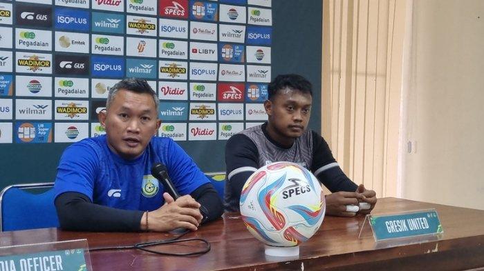 Pelatih Gresik United Rudy Eka Priyambada fokus ke tim tak terlena di klasemen Liga 2, Jumat, (12/10/2023).