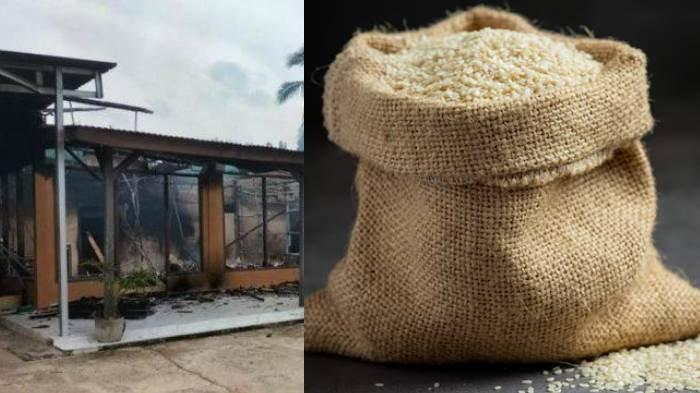 RUMAH KAKAM DIBAKAR - Kondisi rumah kakam Gunung Agung, Kecamatan Terusan Nunyai, Kabupaten Lampung Tengah seusai dibakar massa, Sabtu (17/5/2025). Inilah empat hal yang perlu diketahui terkait pembakaran rumah lurah di Lampung. Polisi sebut karena adanya duel maut.