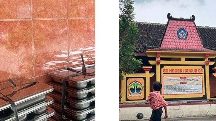 Penampakan Makan Bergizi Gratis di Sekolah Dasar (SD) Negeri 3 Dukuh, Kecamatan/Kabupaten Sukoharjo. Siswa mengalami mual setelah menyantap makanan ini.