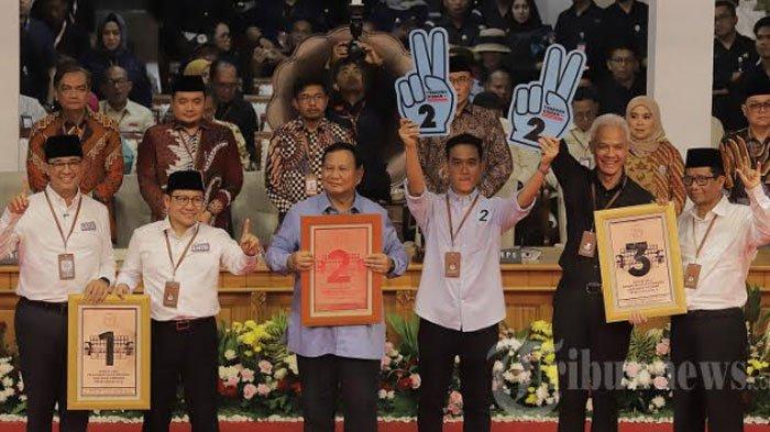 Pengambilan nomor urut pasangan Capres-Cawapres di Kantor KPI