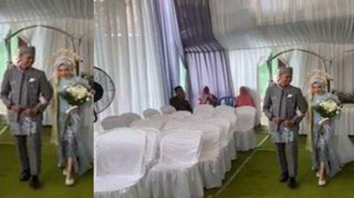 Pengantin nyesek karena tamu undangan resepsi nikah.