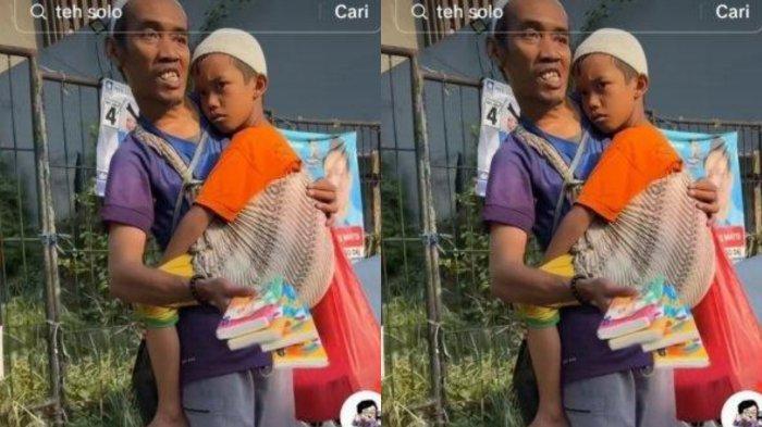 Penjual Tisu Difabel Haru Dagangannya Diborong, Keliling Sambil Gendong Anak, Takut Diajak ke Warung
