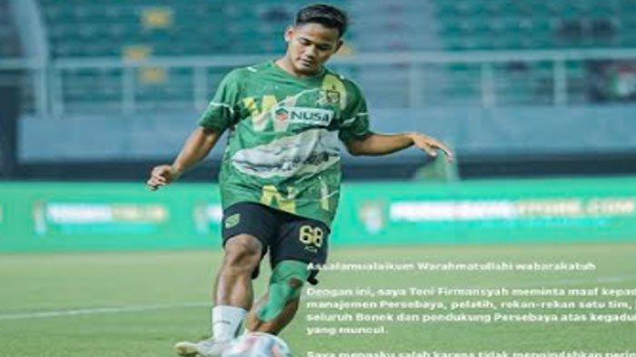 Penyampaian maaf secara terbuka Toni Firmansyah di instagram pribadinya pada Jumat (9/8/2024). IG/Toni Firmansyah.