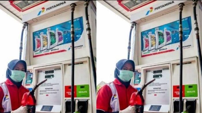 Ilustrasi pengisian BBM di SPBU - Pertamina mengharuskan penggunaan QR Code MyPertamina untuk pembelian BBM bersubsidi.