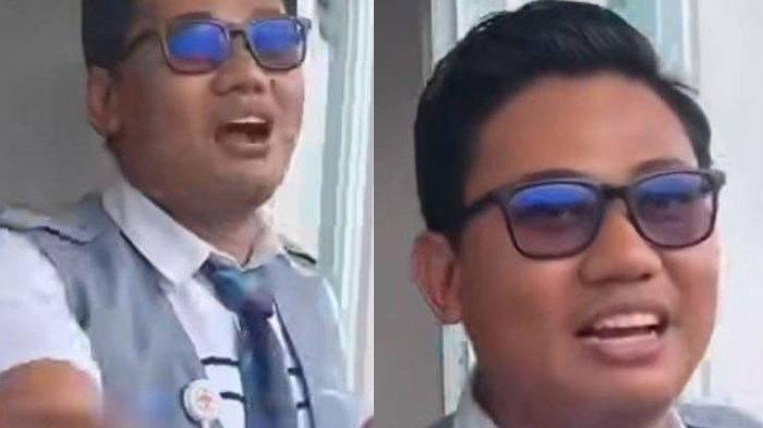 ANAK BALITA DITINGGAL DI STASIUN - Tangkapan layar video petugas bersikukuh melarang balita naik kereta api lantaran tidak memiliki tiket. Peristiwa viral ini terjadi di Stasiun Mandai, Kecamatan Maros, Sulawesi Selatan, belum lama ini.