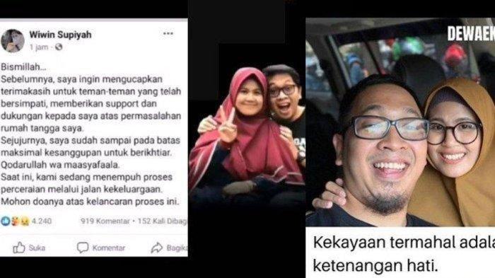Postingan terakhir Wiwin Suoiyah istri setia Dewa Eka Prayoga yang kini ikhlaskan suami dan istri barunya
