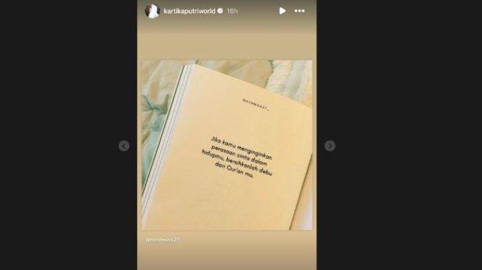 Postingan terbaru Kartika Putri soal perasaannya setelah ramai dibicarakan perihal penyakit.