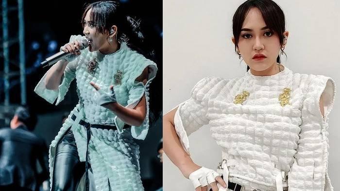 Potret Happy Asmara ketika manggung.
