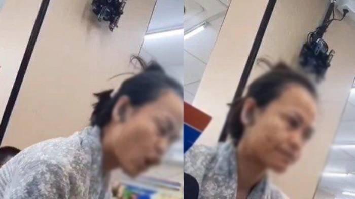Potret wanita ngamuk ke pegawai minimarket gegara susu tidak dingin.