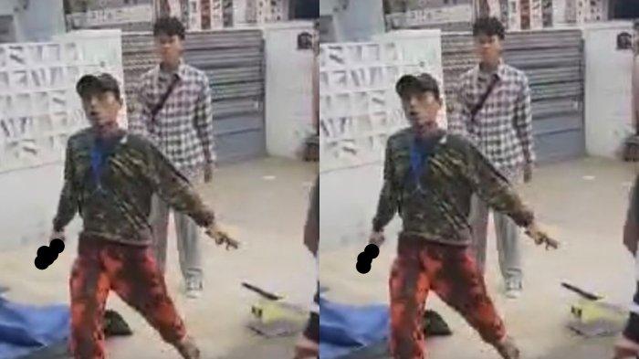 PREMAN GAGAL MALAK - Dua orang pria mengamuk di tengah sejumlah guru dan anak taman kanak-kanak yang sedang latihan marching band di kawasan Permata Pamulang, Tangerang Selatan, Jumat (14/2/2025) sore. Mereka marah karena gagal malak dan tak mendapat uang. 