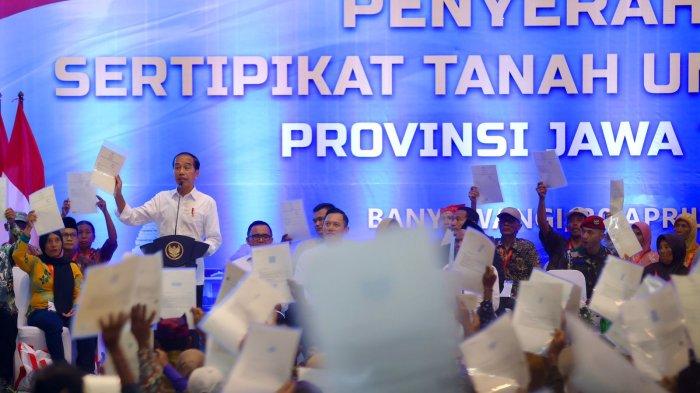 Presiden Jokowi Serahkan 10.000 Sertipikat Tanah Elektronik TORA : Banyuwangi Terbesar di Indonesia