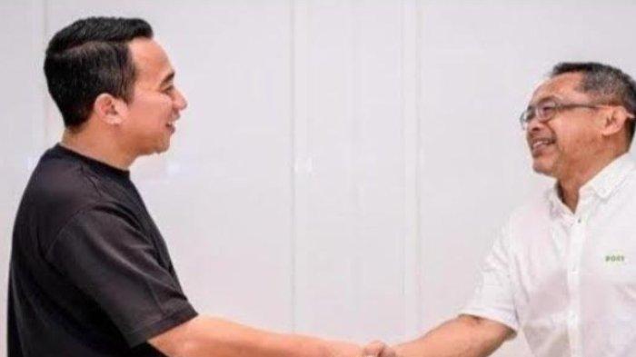 PERSELA LAMONGAN - Presiden Persela, Fariz Julinar Maurisal bersama pelatih Aji Santoso belum lama ini