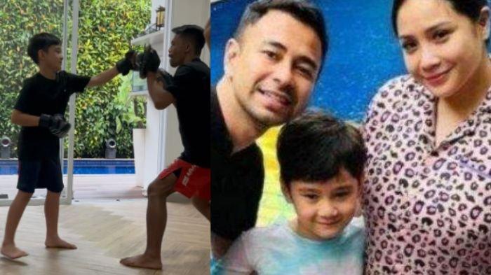 Tangkapan layar Rafathar belajar bela diri dengan juara MMA, Suwardi.
