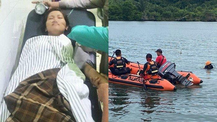 KEJANGGALAN HILANGNYA RAHMA - Rahma Yani (32) warga Desa Pulau Makmur, Kecamatan Ipuh, Mukomuko Bengkulu, di Puskesmas, Rabu (9/4/2025). Penyelam dari Tim SAR gabungan saat hendak menyelam ke Sungai Batang Muar, Desa Pulau Makmur, Kecamatan Ipuh, Kabupaten Mukomuko, Bengkulu, Sabtu (5/4/2025).