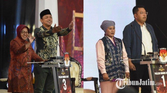 Reaksi Gus Hans Dipancing Lukman 'Serang' Petahana di Debat Kedua Pilgub Jatim 2024: Saya Tahu Arah Pertanyaanya. Debat Publik Pilgub Jatim 2024 Kedua digelar Komisi Pemilihan Umum (KPU) Jatim di Grand City Surabaya, Minggu (3/11/2024) malam