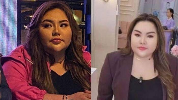MODEL LISA MARIANA - Lisa Mariana saat melakukan konferensi pers pada Jumat (11/4/2025). Pengacara Revelino Tuwasey menguliti tabiat buruk Lisa Mariana, akui karakter sang model susah ditebak.