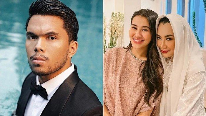 Reza Artamevia menyambut hangat sikap Thariq Halilintar itu dengan mengelus punggung sang YouTuber.