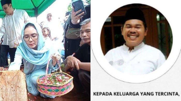 MAT SOLAR DIMAKAMKAN - Politisi dan pemain sinetron Rieke Diah Pitaloka saat hadir di pemakaman Mat Solar. Jenazah aktor gaek Mat Solar dimakamkan di Makam Wakaf H Daiman, Ciputat, Tangerang Selatan, Selasa (18/3/2025) pagi.