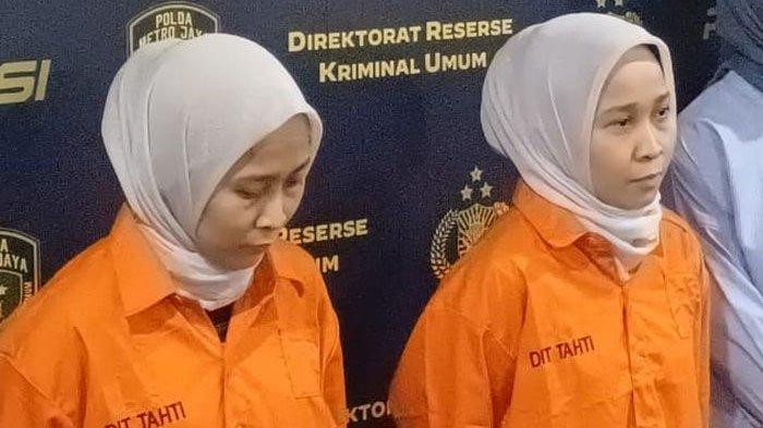 Rihana Rihani saat diperlihatkan pihak Polda Metro Jaya, Selasa (4/7/2023).