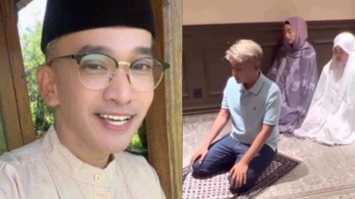 RUBEN ONSU MUALAF - Momen Ruben Onsu jadi imam salat Desy Ratnasari (foto kanan) viral di media sosial. Diduga keseriusan hubungan Ruben Onsu dan Desy Ratnasari.